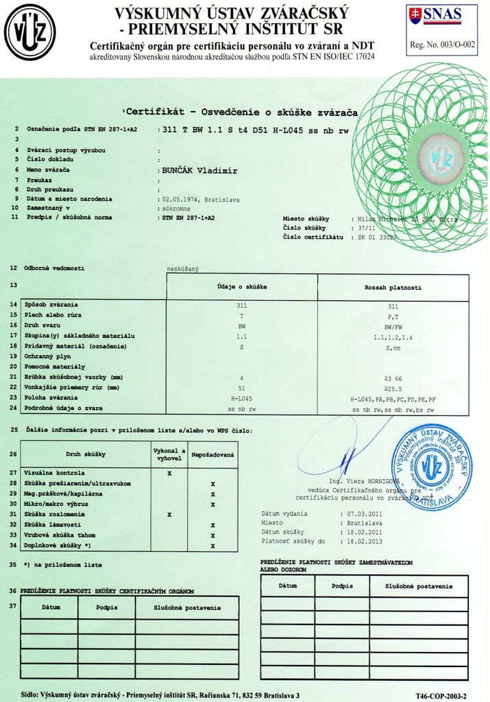 Certifikáty